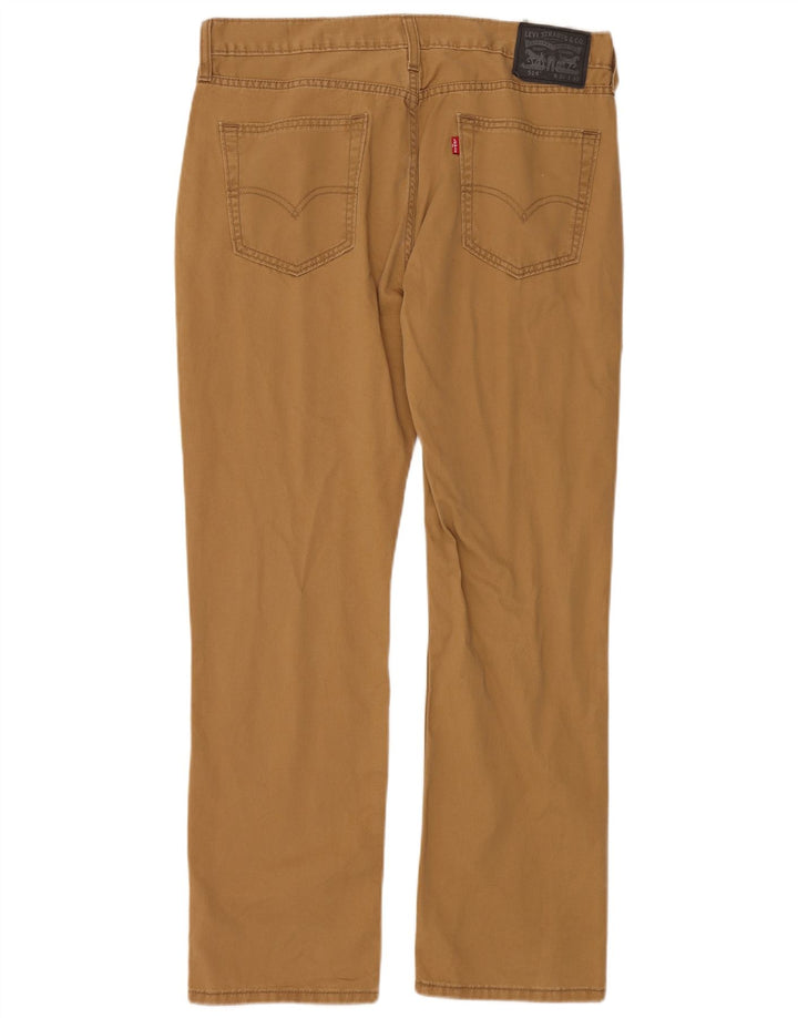LEVI'S Mens 514 Pantalones Casuales Rectos W34 L30 Algodón Marrón