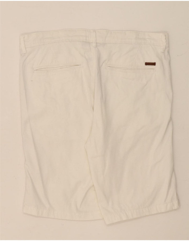 JACK & JONES Pantalones cortos chinos para hombre Medium W32 White