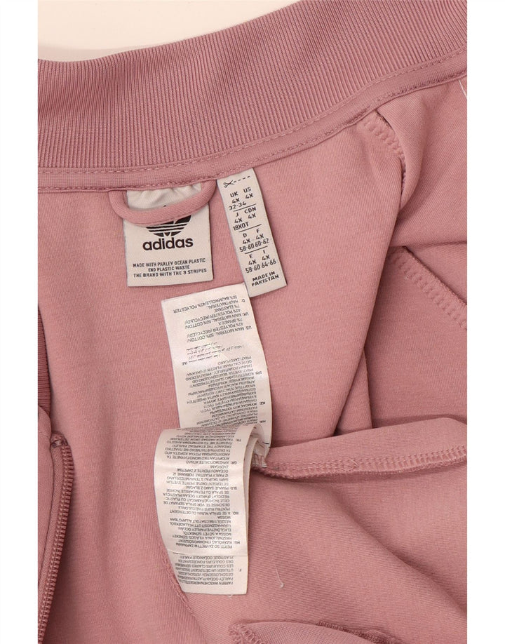 ADIDAS Chaqueta de chándal extragrande para mujer UK 32/34 4XL Algodón rosa