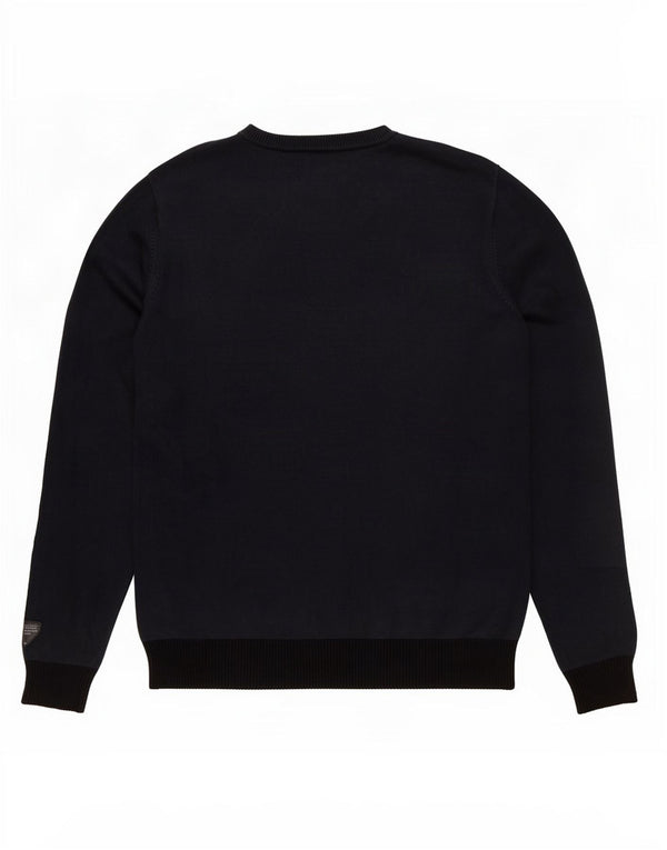 Jersey Jack & Jones Hombre con cuello redondo y bloques de color azul marino medio