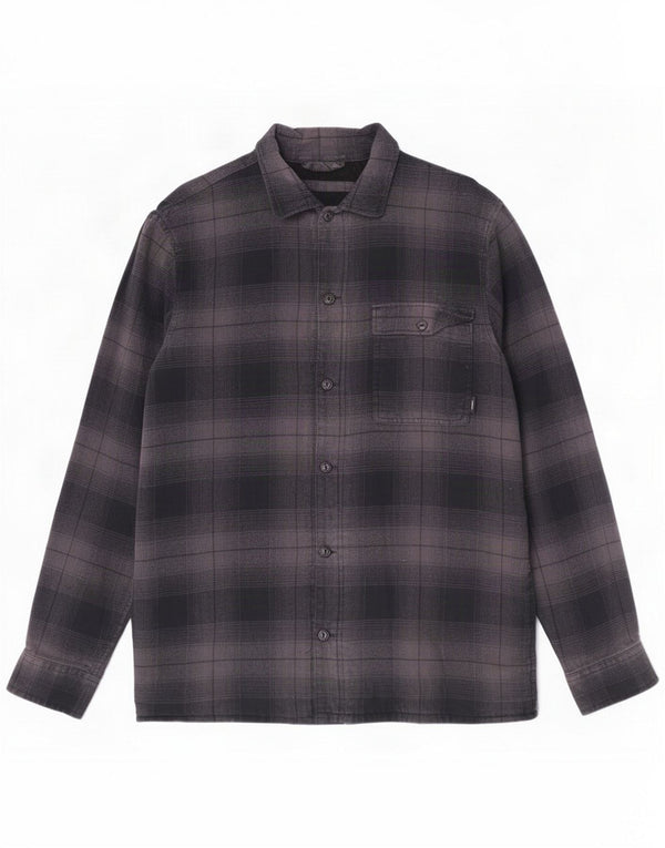 Camisa de franela Shacket Classic Fit para hombre de Vans Algodón a cuadros azul marino mediano