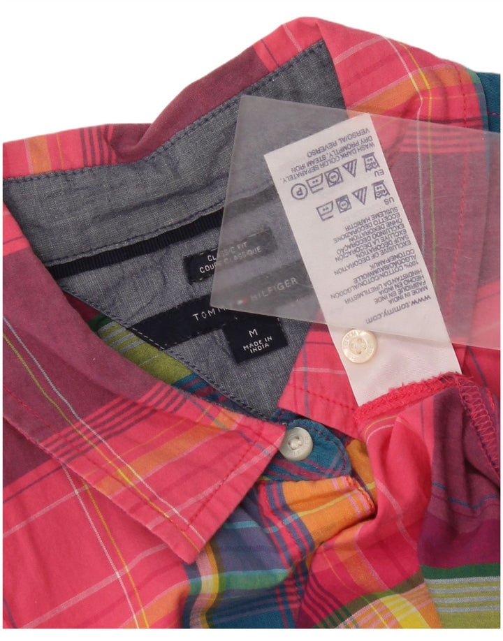 Tommy Hilfiger Camisa de corte clásico para mujer UK 12 Medium Multicolor Check