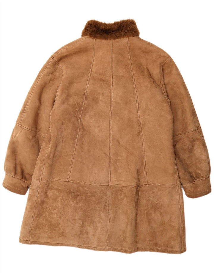 Sinclair Abrigo de piel de oveja para mujer IT 48 XL Piel de oveja marrón