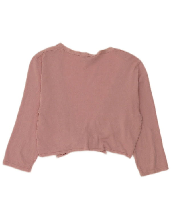 Phase Eight Cárdigan corto con manga 3/4 y lazo frontal para mujer UK 40 Small Pink