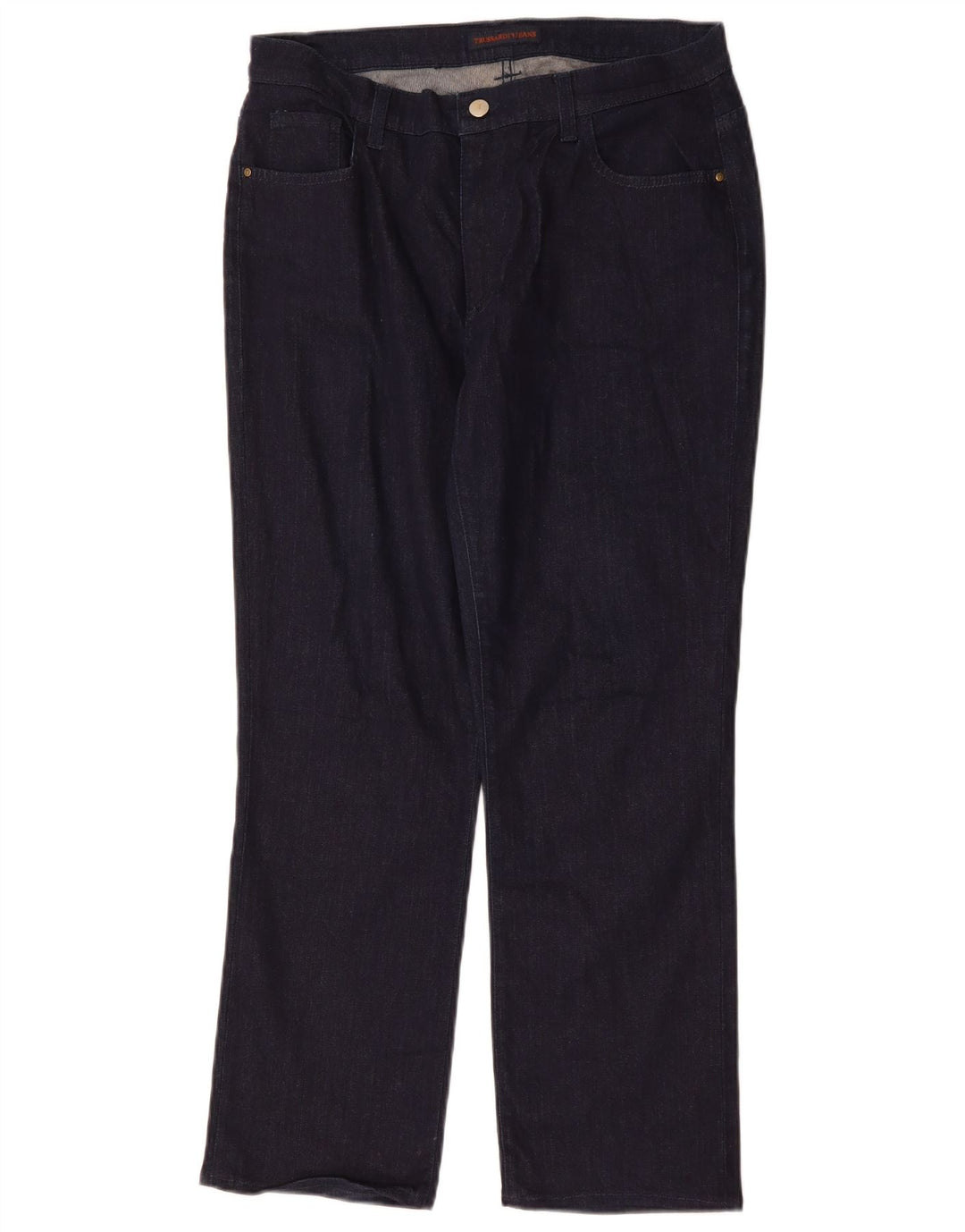 Vaqueros Trussardi Mujer Rectos IT 48 XL W34 L28 Azul Marino Poliéster