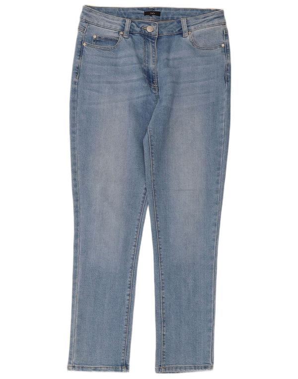 M&Co Vaqueros ajustados para mujer UK 12 Medium W32 L27 Algodón azul