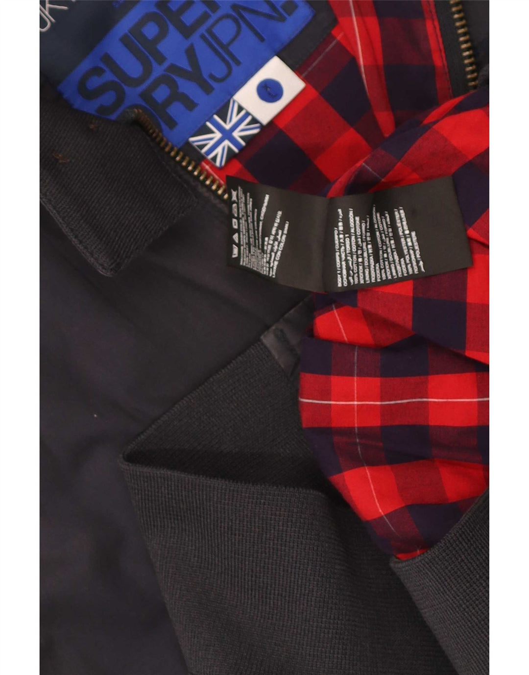 Superdry Chaqueta Bomber para Hombre UK 42 XL Algodón Azul Marino