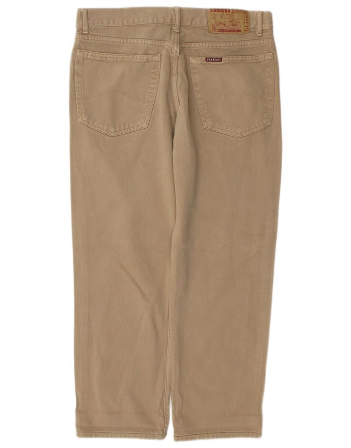 Carrera Jeans rectos recortados para hombre W32 L26 Beige