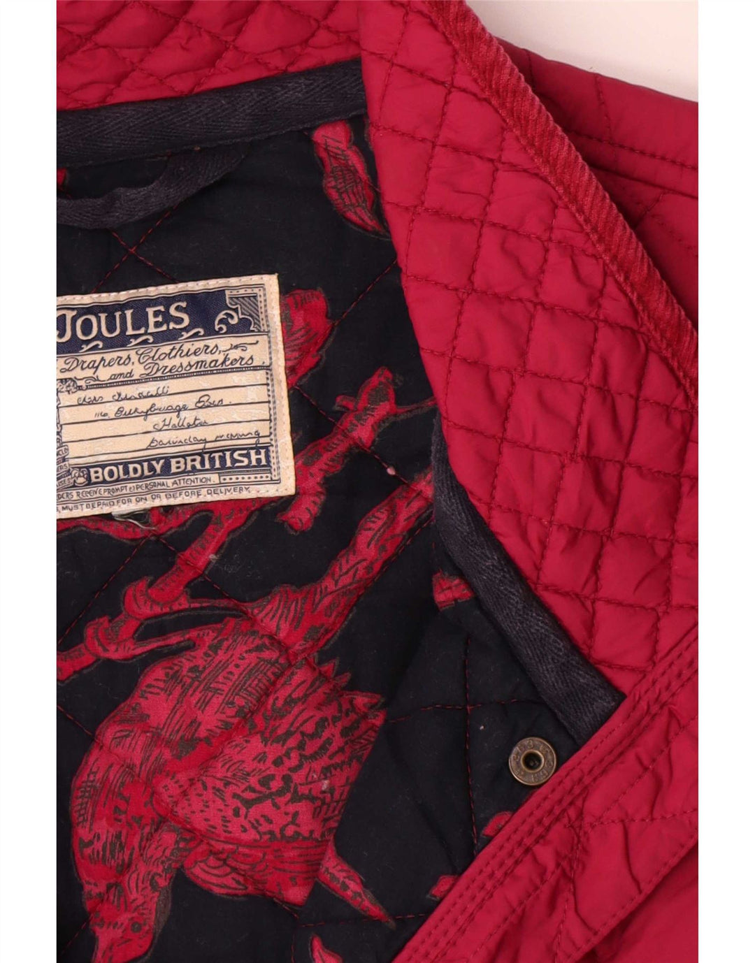 Joules Chaqueta acolchada para mujer Reino Unido 46 Grande Rosa