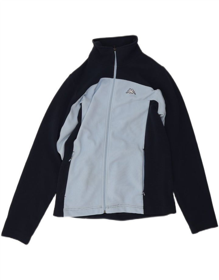 Kappa Chaqueta de chándal para mujer UK 40 Mediana Azul marino Colorblock