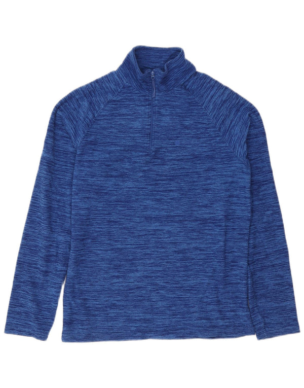 Jersey de forro polar con cuello y cremallera para hombre de Mountain Warehouse XS Azul marino moteado