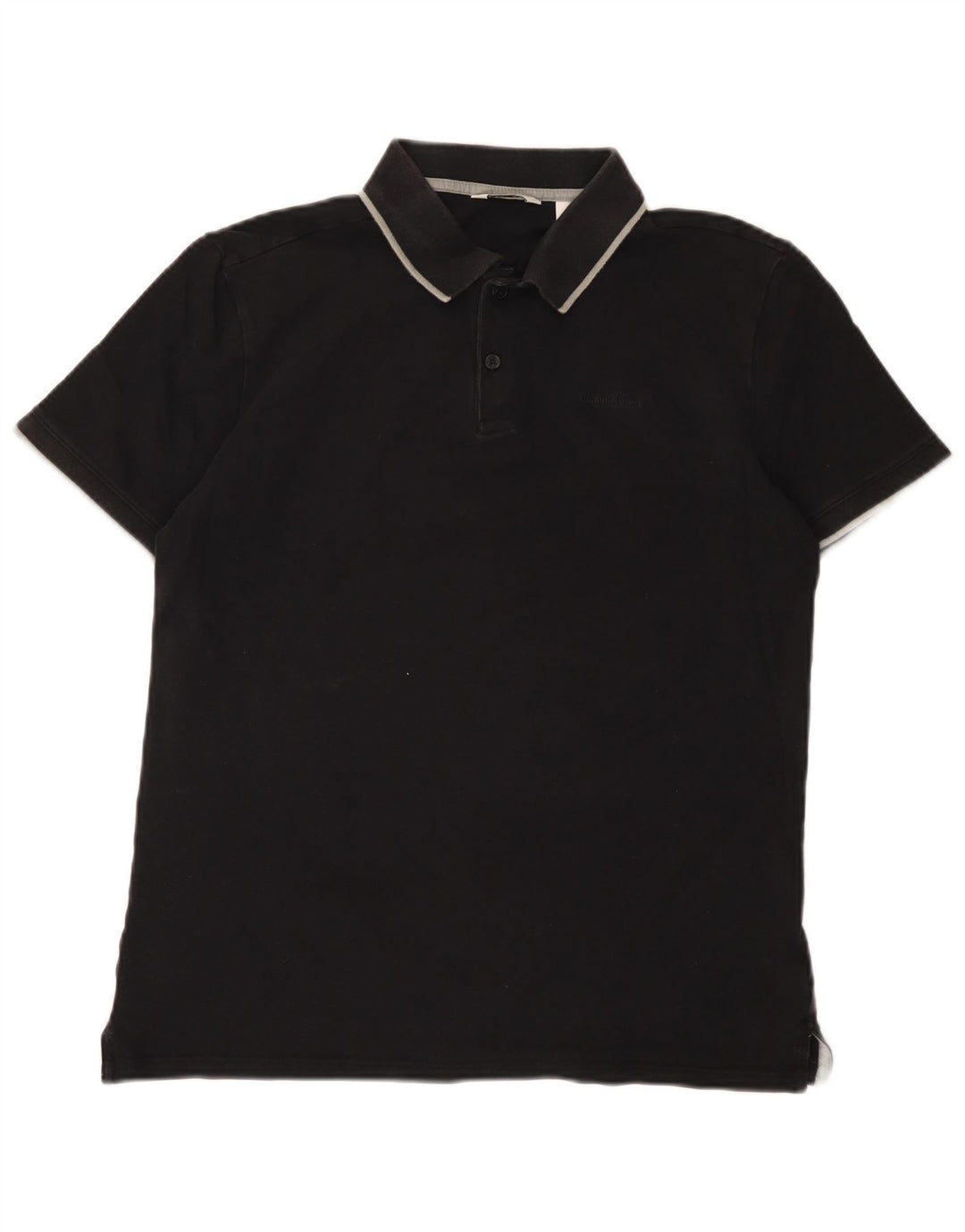 Polo Calvin Klein para hombre de algodón negro mediano
