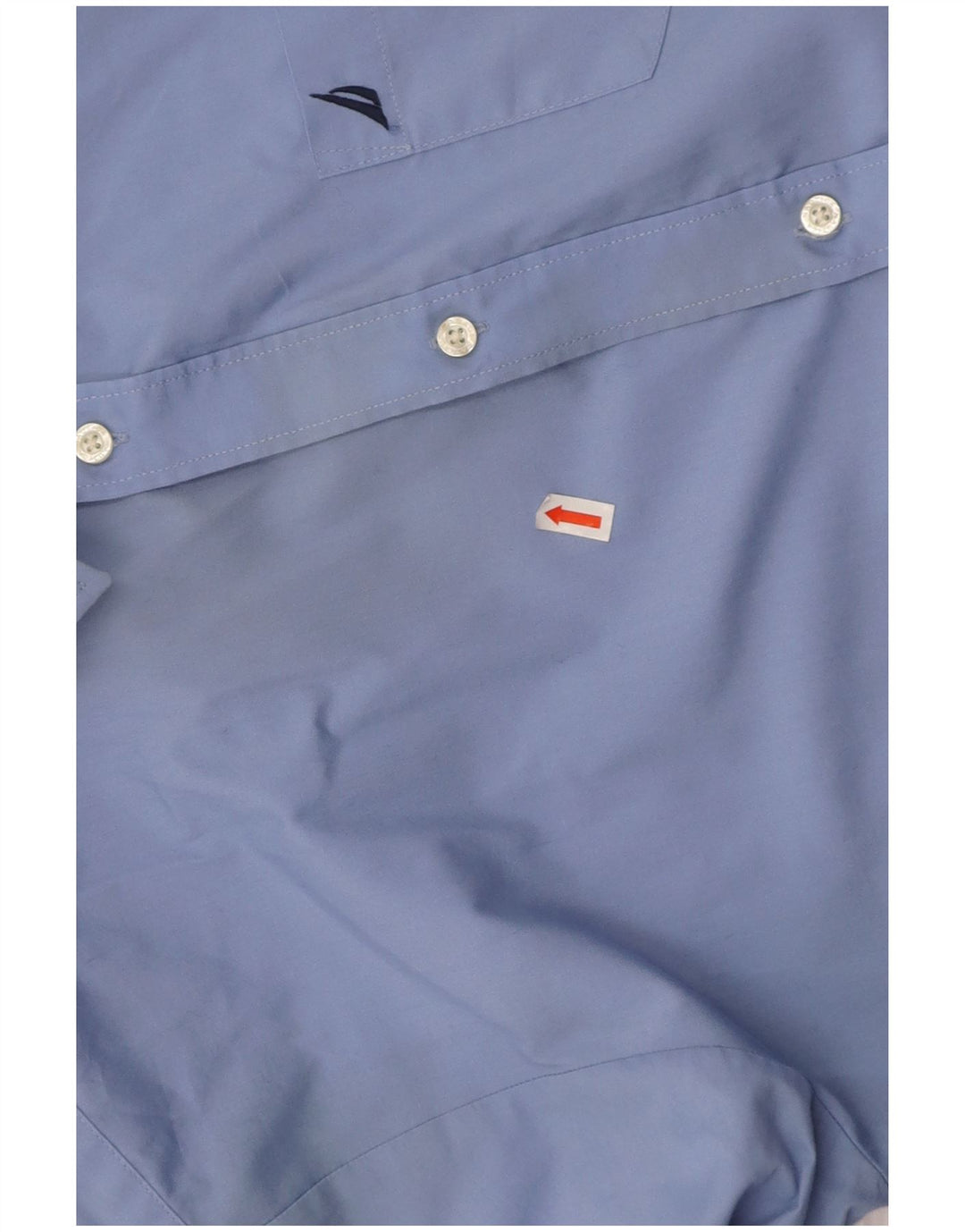 NAUTICA Boys Regular Fit Shirt 15-16 Years Blue Cotton