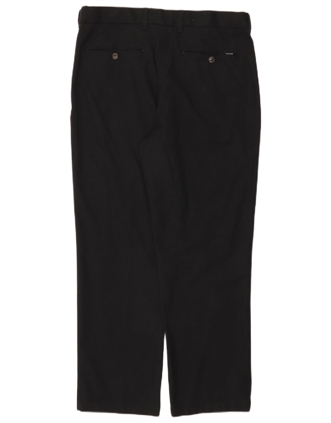 Marks & Spencer Pantalones de traje rectos para hombre W36 L29 Algodón negro