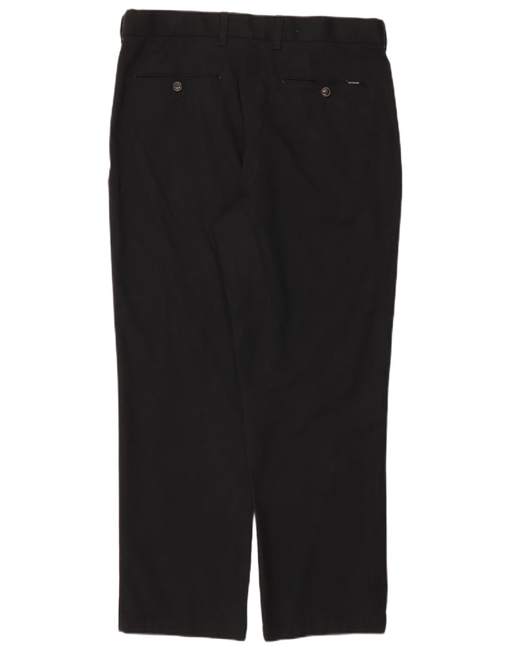 Marks & Spencer Pantalones de traje rectos para hombre W36 L29 Algodón negro