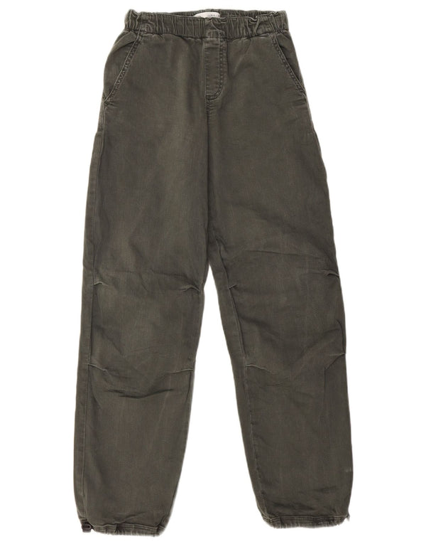 Zara Boys Joggers Vaqueros Rectos 13-14 Años W26 L29 Algodón Caqui