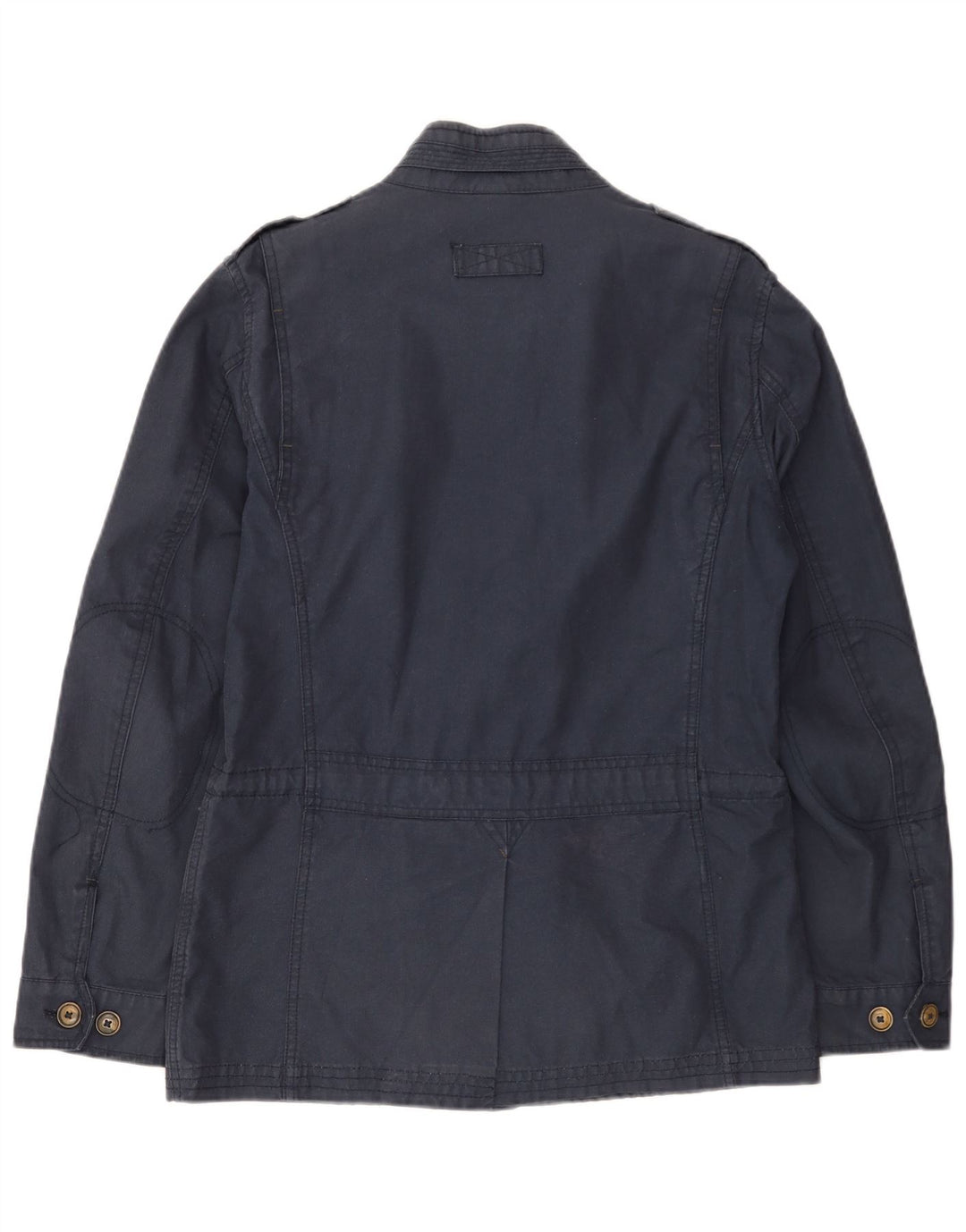 MASSIMO DUTTI Chaqueta militar para hombre UK 36 Small Azul marino