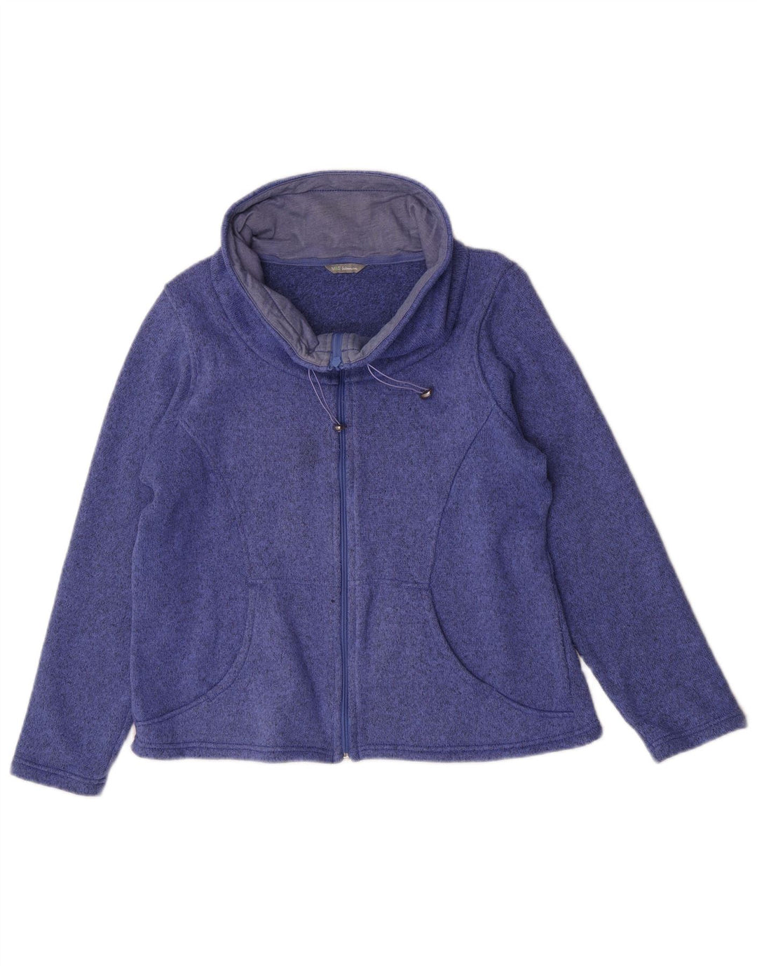 Marks & Spencer - Chaqueta de chándal para mujer, ajuste cómodo, talla 40, color azul