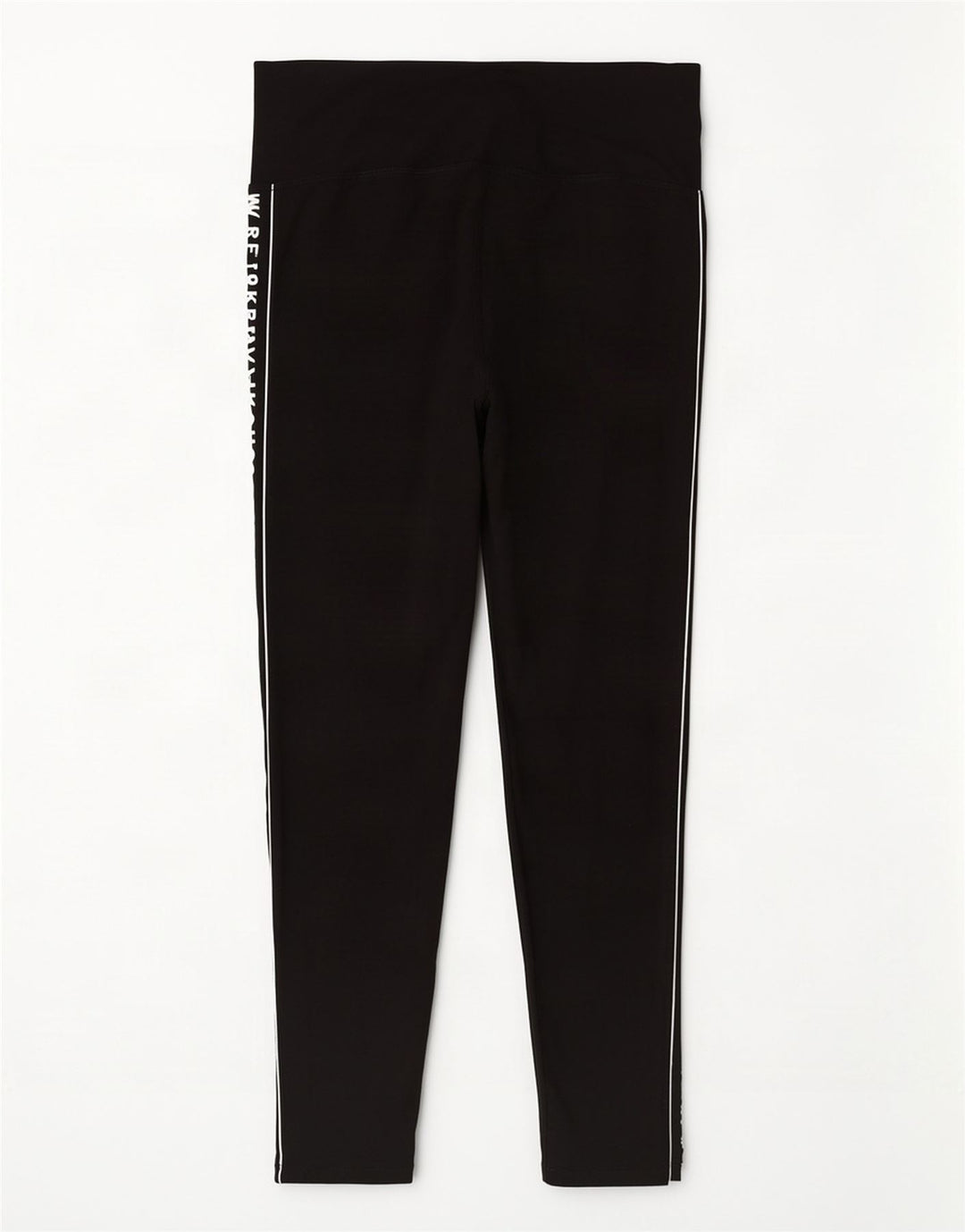 Dkny Leggings gráficos para mujer UK 44 Mediano Algodón negro