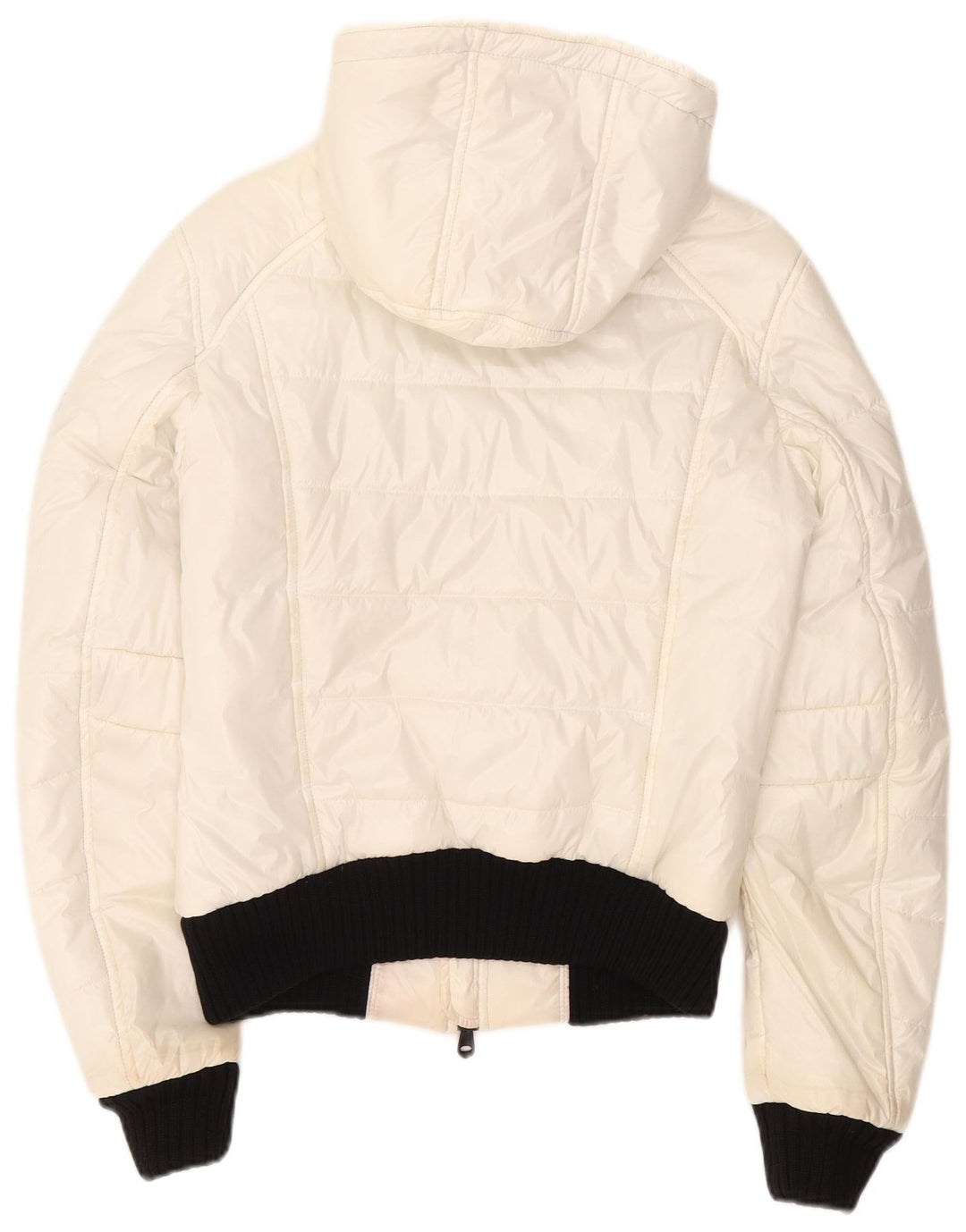 Refrigiwear Chaqueta acolchada con capucha para mujer, talla 40, poliéster blanco grande