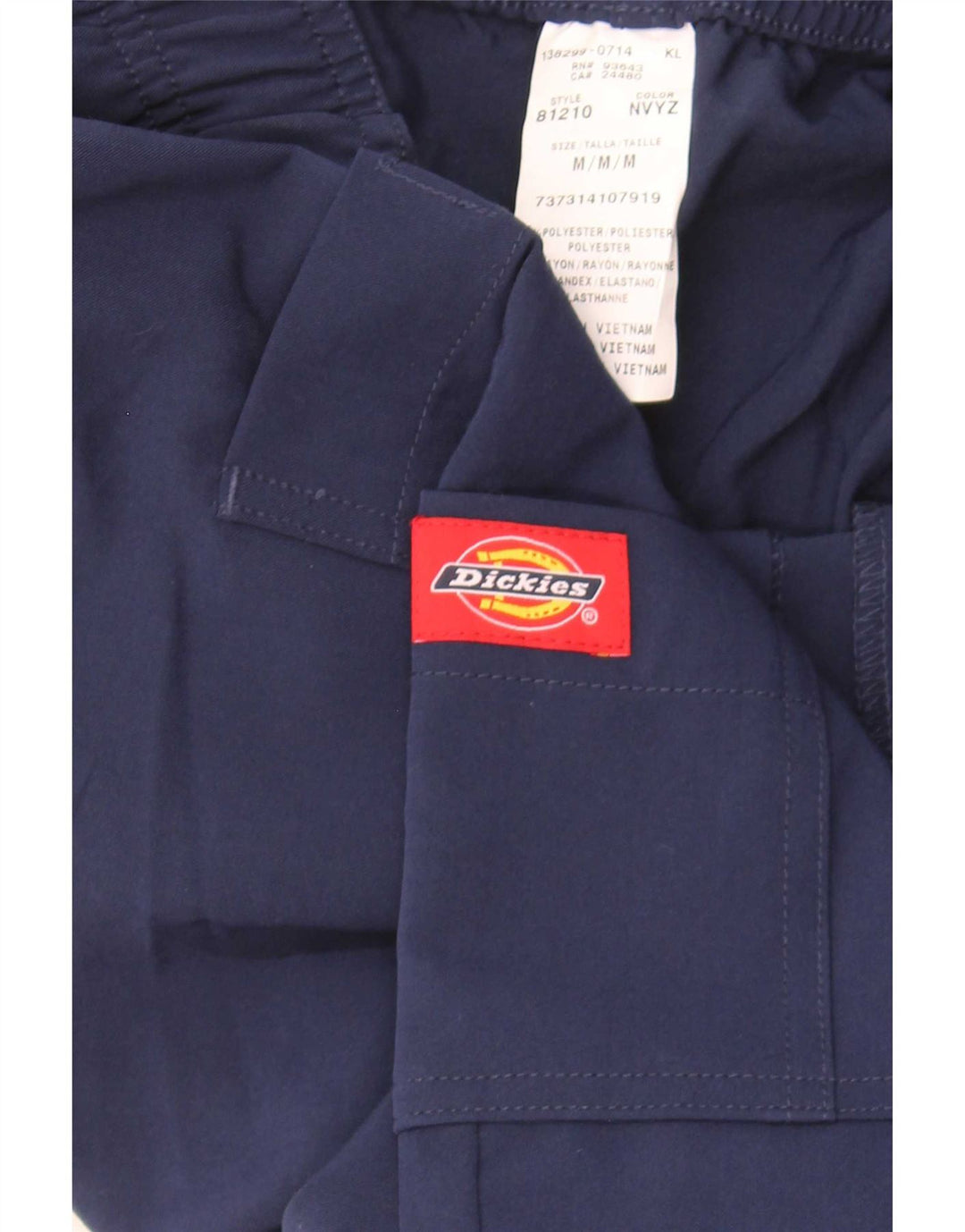 Dickies Pantalones cargo rectos para hombre mediano W30 L31 poliéster azul marino