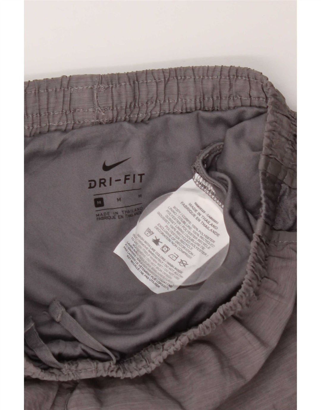 Pantalones cortos deportivos Nike Dri Fit para niñas 10-11 años Poliéster gris medio