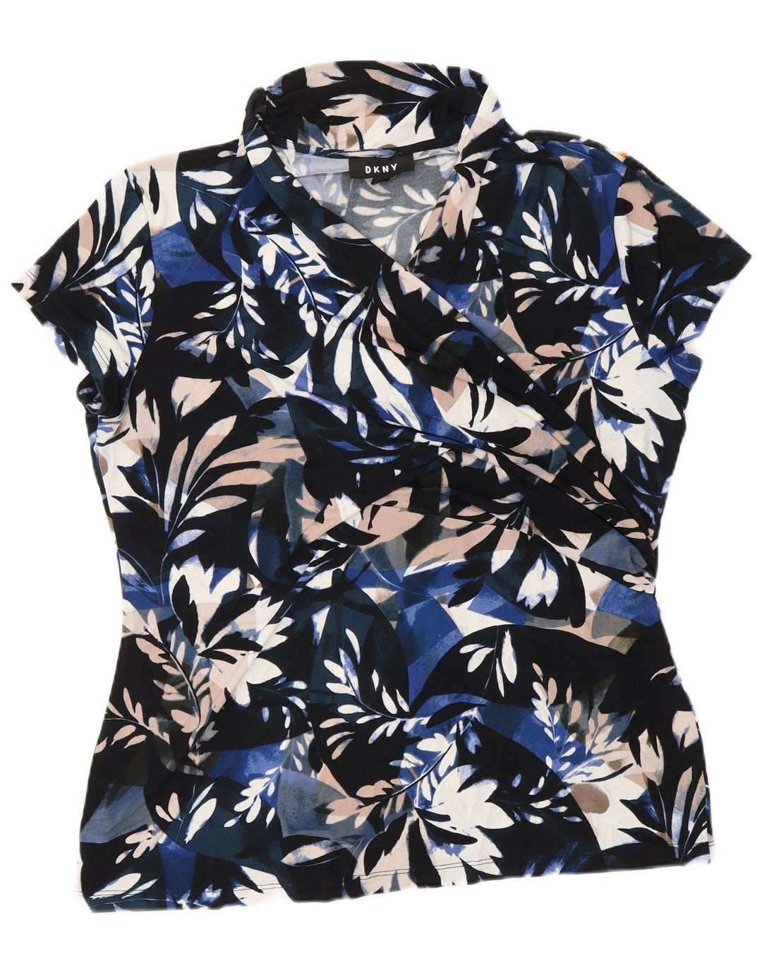 DKNY Blusa para mujer Top UK 40 XL Poliéster floral multicolor