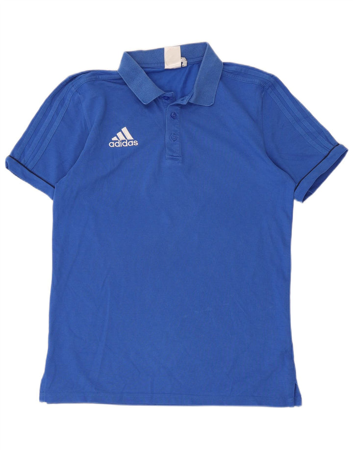 Adidas Hombre Climalite Polo Azul Medio