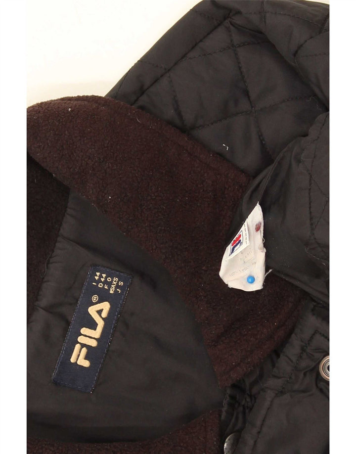 Fila Chaqueta acolchada holgada para hombre IT 44 XS Poliamida negra