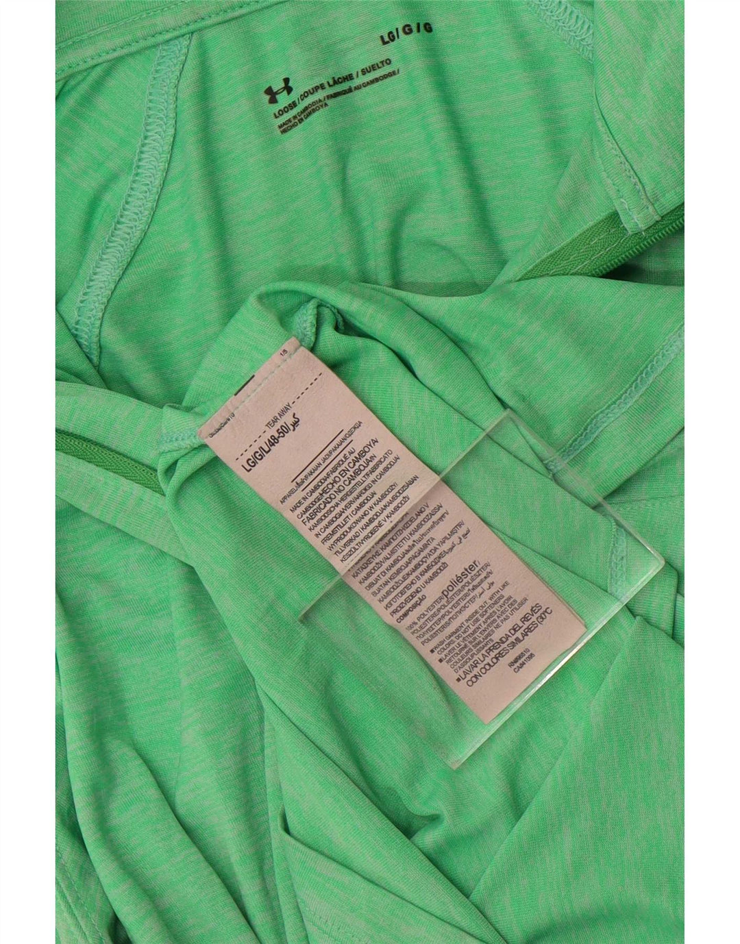 Under Armour Mujer Gráfico Jersey Chándal Top Reino Unido 40 Grande Verde