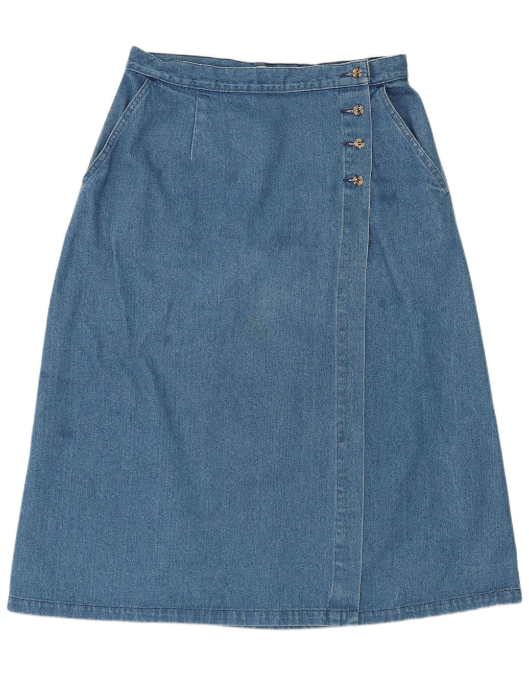 L.L.Bean Falda cruzada de mezclilla para mujer W32 Algodón azul grande