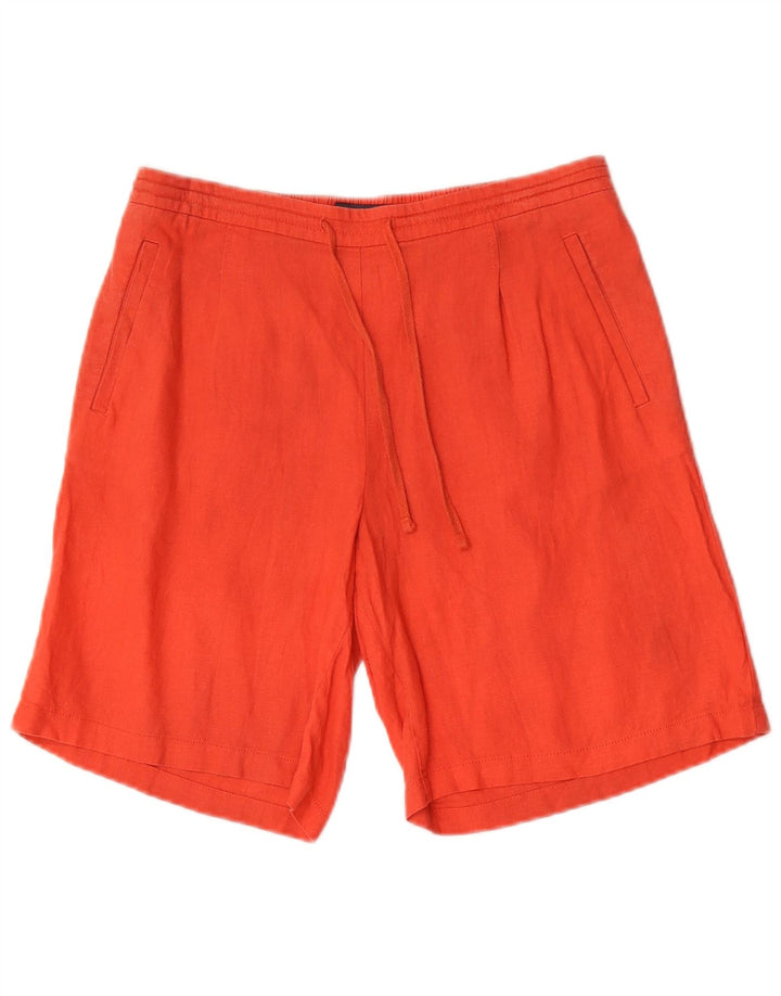 Marks & Spencer Pantalones Cortos Casuales para Mujer W28 Medio Rojo