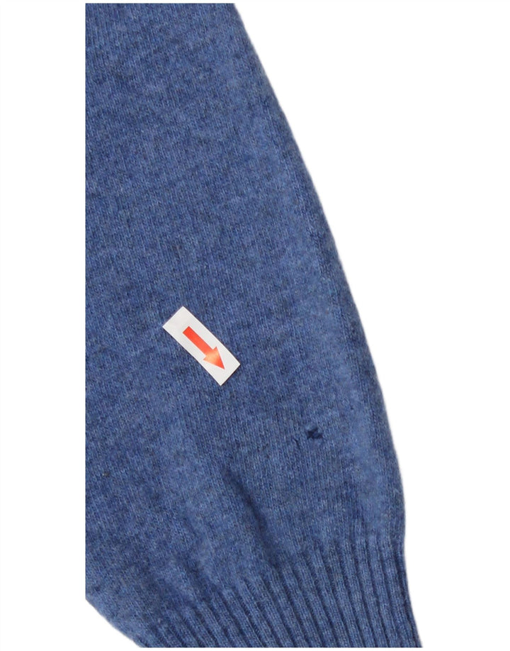 Zara Hombre Jersey De Cuello Redondo Jersey Grande Azul