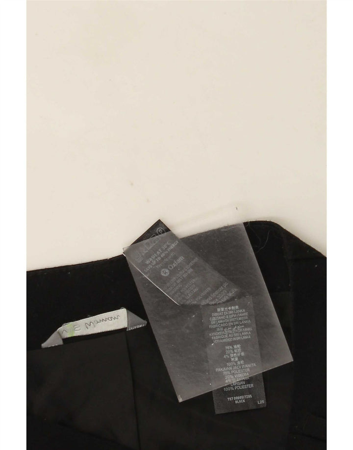 Marks & Spencer Minifalda para mujer UK 12 Medium W30 Poliéster negro