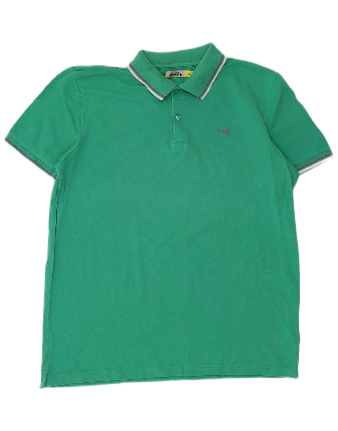 Diadora Polo Hombre XL Algodón Verde