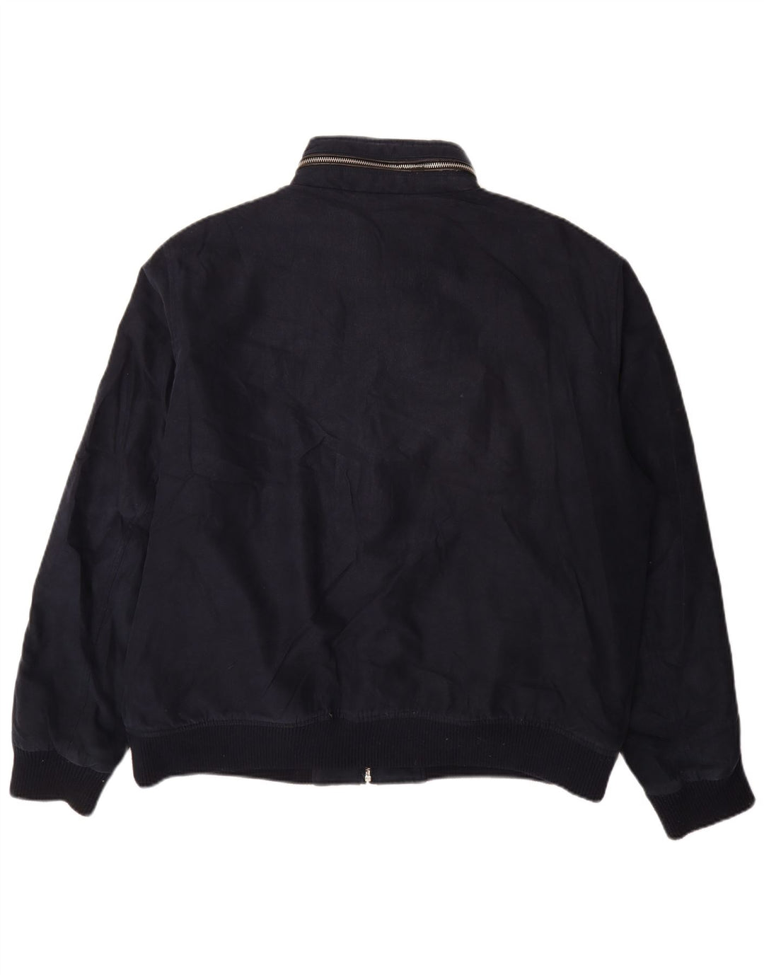 Vintage hombres bomber chaqueta Reino Unido 44 2XL azul marino