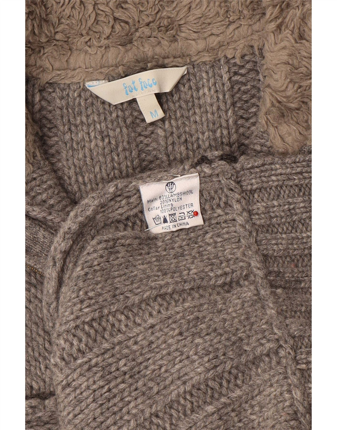 Jersey con cuello y cremallera para hombre de Fat Face Lana gris medio
