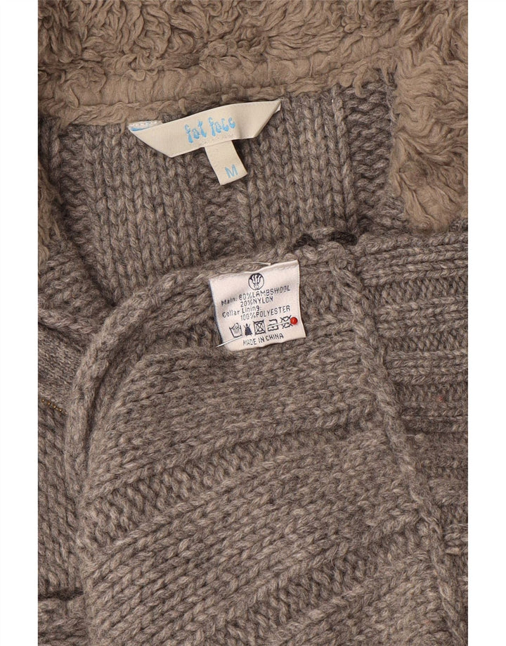 Jersey con cuello y cremallera para hombre de Fat Face Lana gris medio