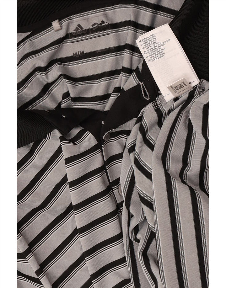Adidas Polo De Rugby Para Hombre Poliéster A Rayas Gris Medio