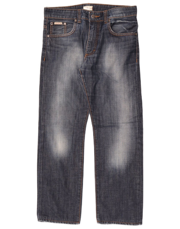 Vaqueros Rectos Calvin Klein Mujer W30 L29 Algodón Azul