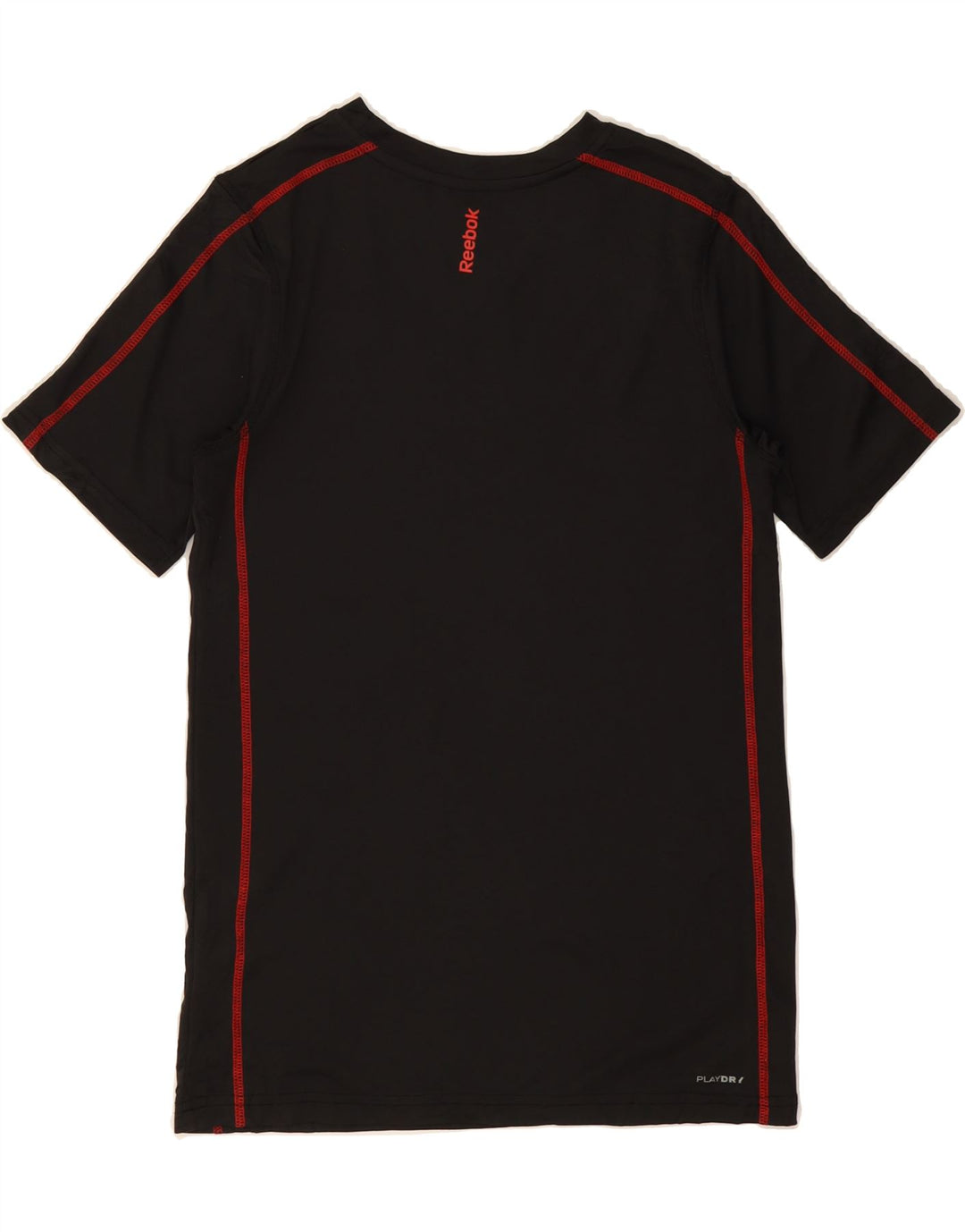 REEBOK Boys Graphic T-Shirt Top 14-15 Years Large Black Polyester Vintage Reebok and Second-Hand Reebok from Messina Hembry 