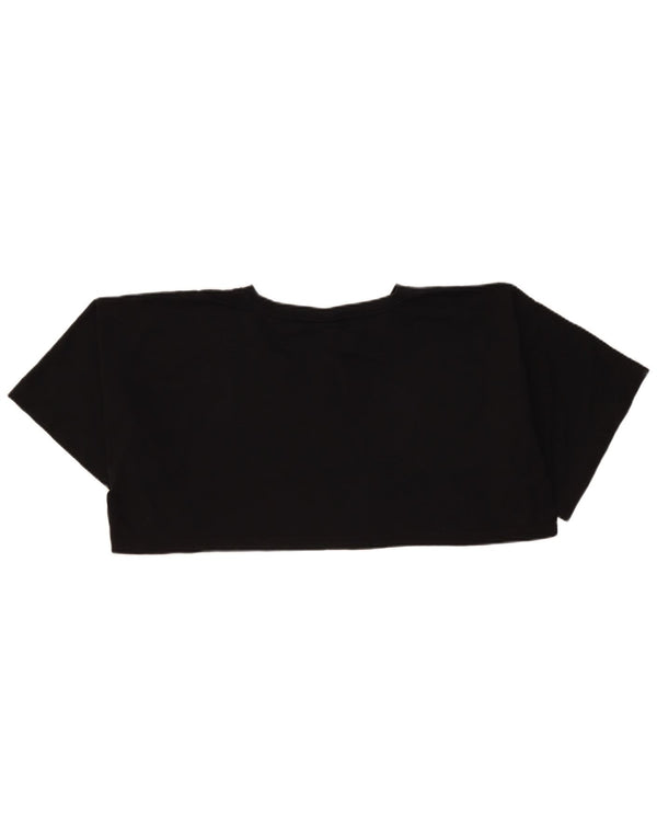 Champion Camiseta Corta con Estampado Extragrande para Mujer UK 40 Mediano Negro