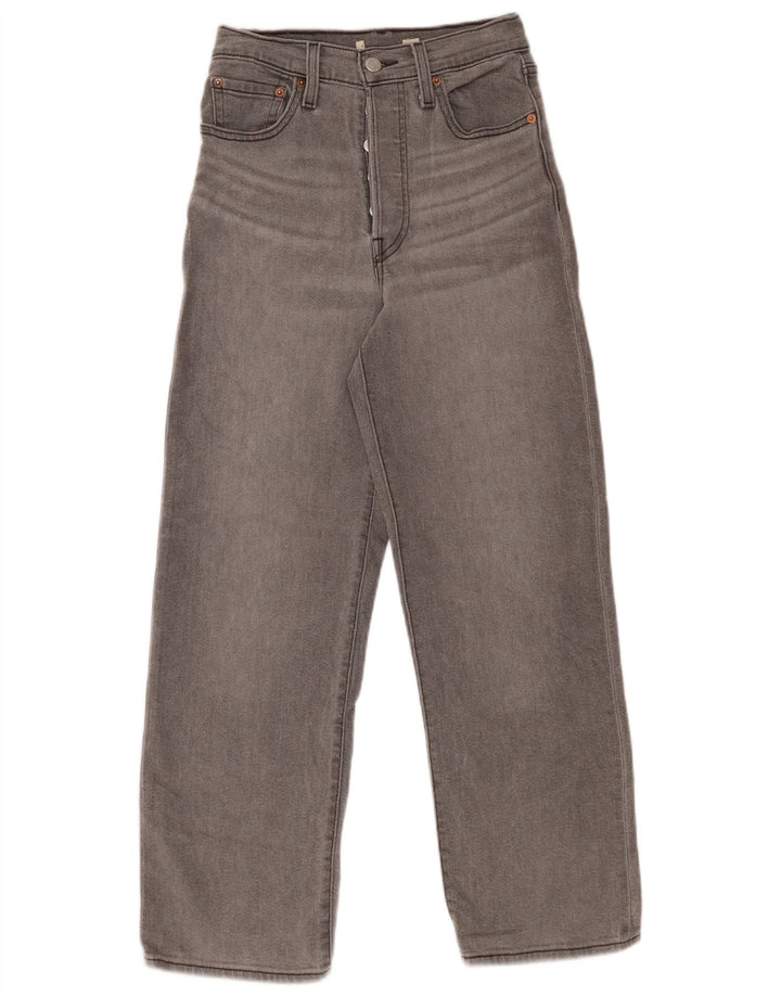 LEVI'S Jeans de pierna ancha y cintura alta para mujer W24 L27 Gris