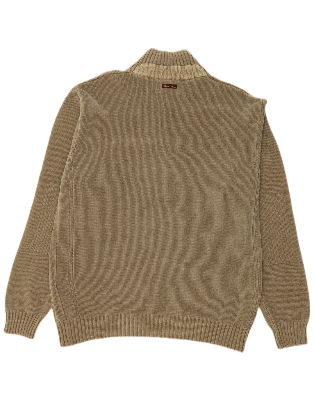 MARLBORO CLASSICS Jersey con cuello y botones para hombre XL Algodón caqui