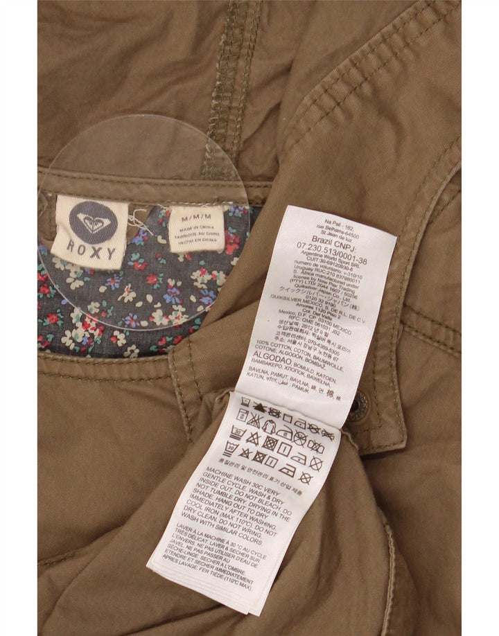 Roxy Parka con capucha para mujer UK 44 Algodón caqui mediano
