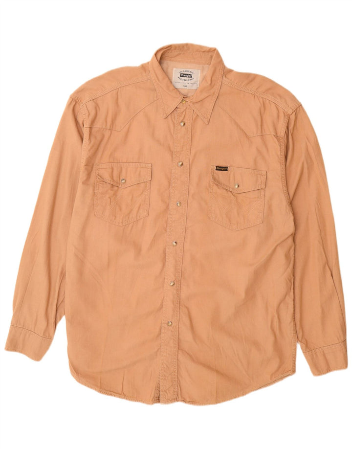Wrangler Camisa Hombre 2XL Algodón Beige