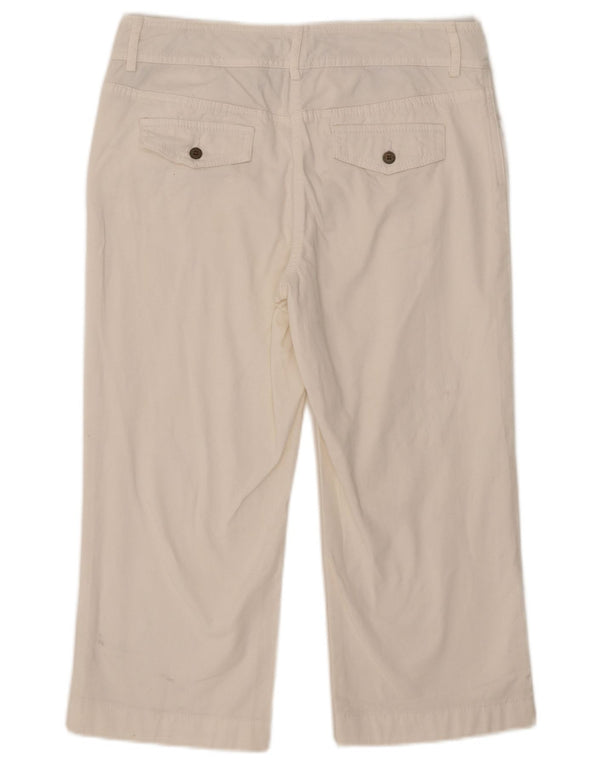 Tommy Hilfiger Pantalones Capri para Mujer US 8 Medium W32 L21 Algodón Blanco