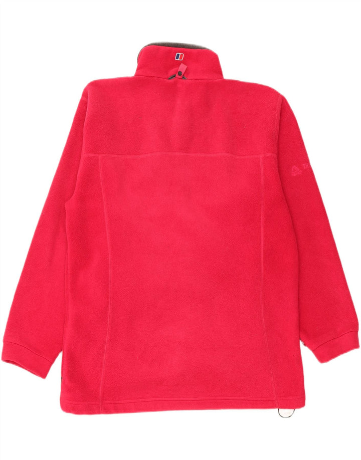 BERGHAUS Chaqueta Polar de Gran Tamaño Polartec para Mujer UK 40 Grande Rosa