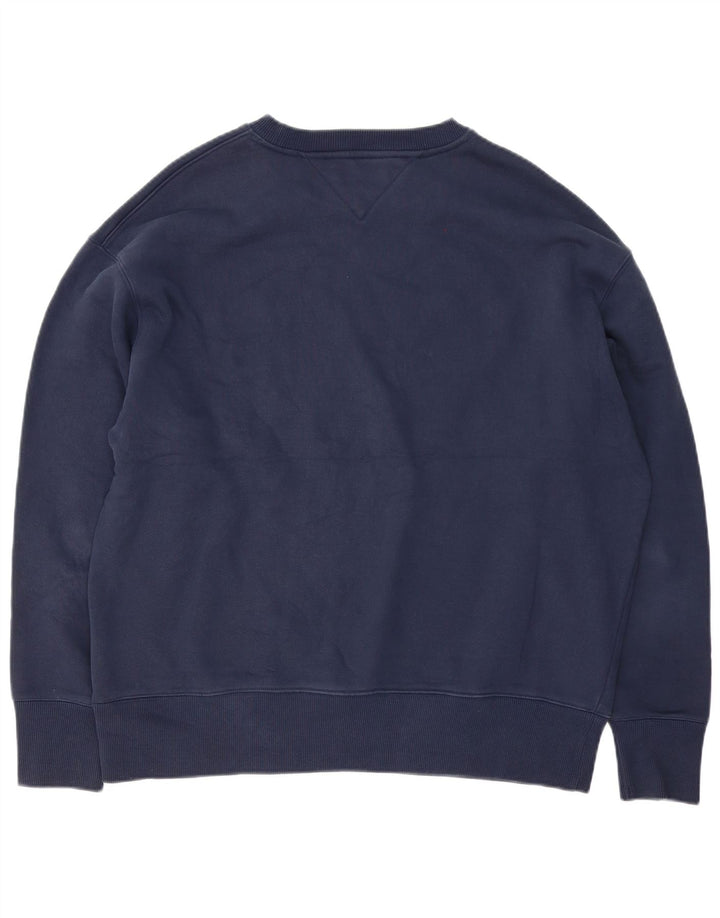 TOMMY HILFIGER Sudadera para hombre Jumper 2XL Azul marino Algodón