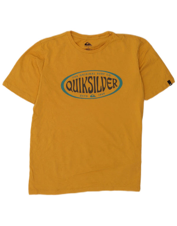 Quiksilver Camiseta Estampada Regular Fit para Niños 15-16 Años Algodón Amarillo